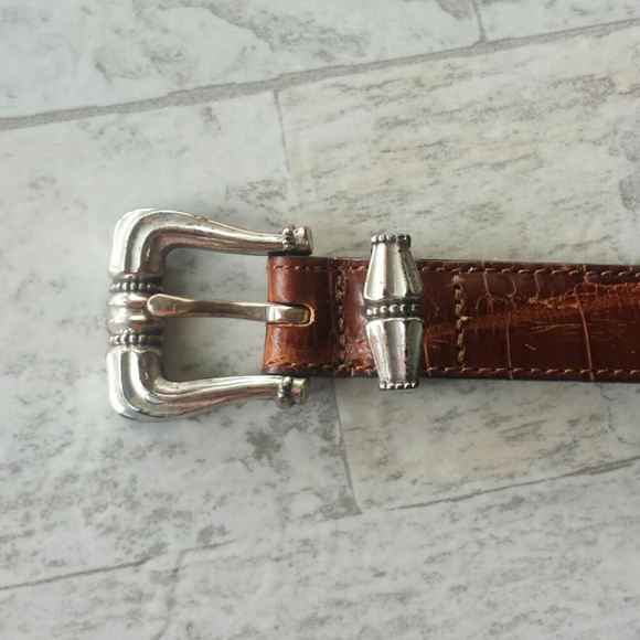 Brighton Medallion Leather Belt Size Small - Picture 4 of 8